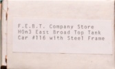 HOn3 EBT Tank on Steel Flatcar Kit (image for) HOn3 EBT Tank on Steel Flatcar Kit